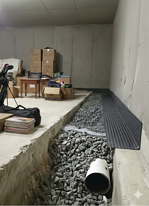 basement french drain